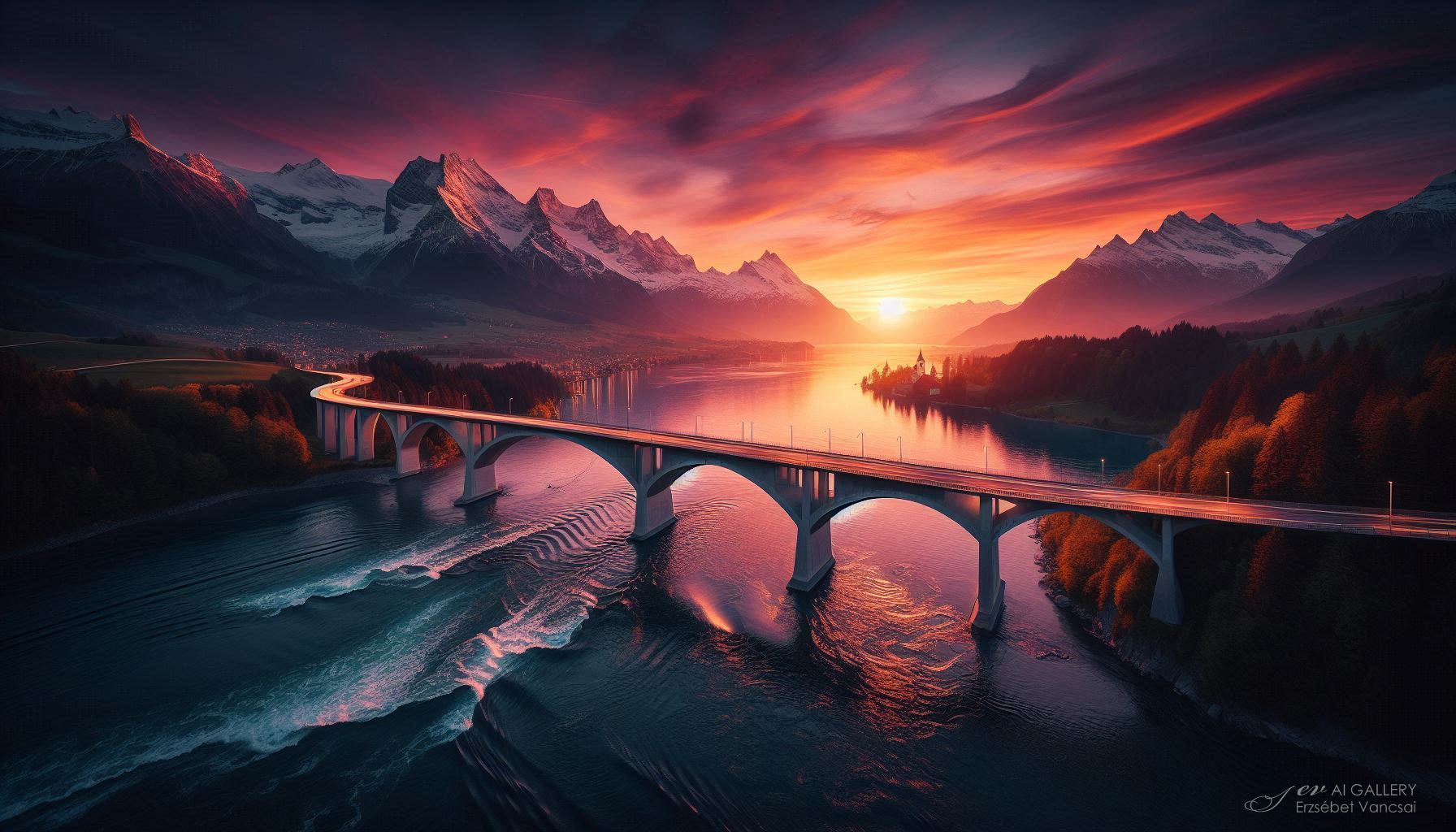 Charles Kuonen Bridge _ Switzerland.