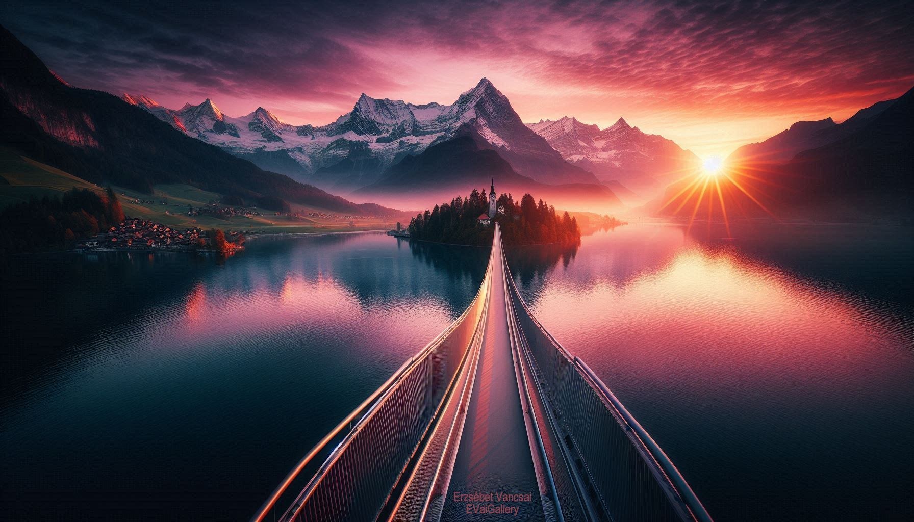 The world's longest pedestrian bridge in Switzerland.