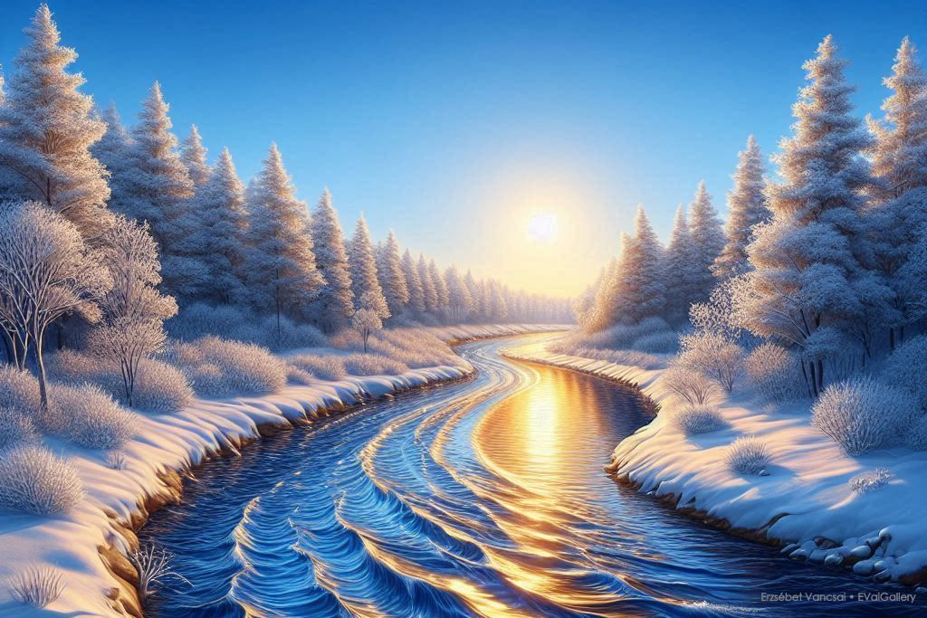 Winter sunset